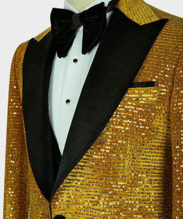 Velvet Tuxedo Gold - Black