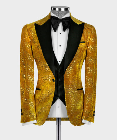 Velvet Tuxedo Gold - Black