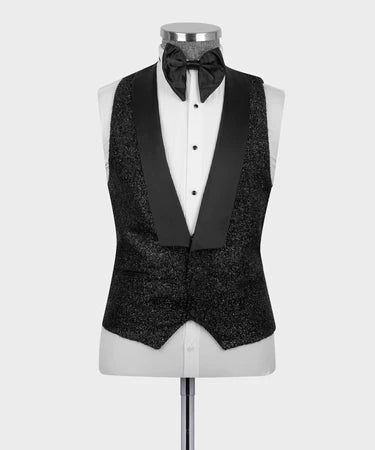 Black Glitter Tuxedos