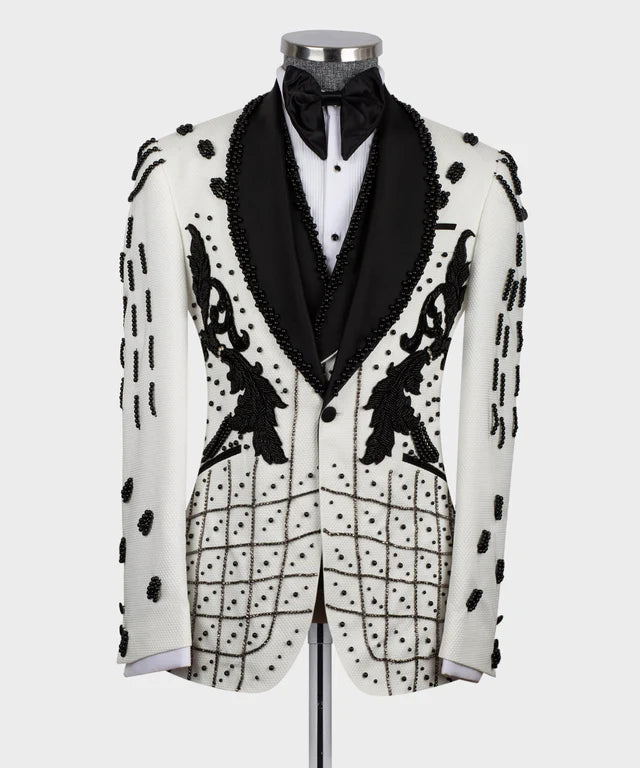 Crystal Stone Special White Tuxedo