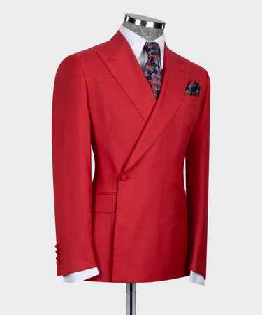 Double Breasted Red Men’s Suit