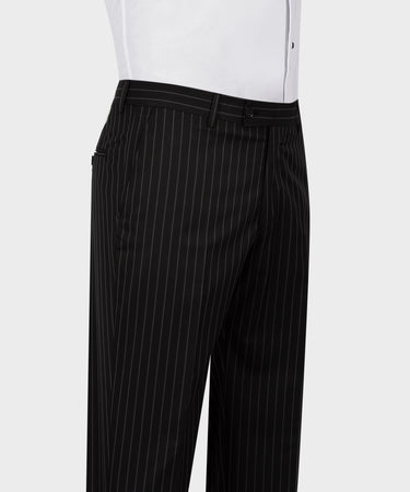 Double Breasted Striped Black Men’s Suit