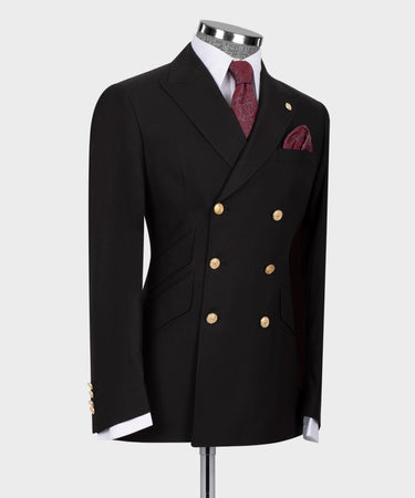 Black Double Breasted Men’s Suit