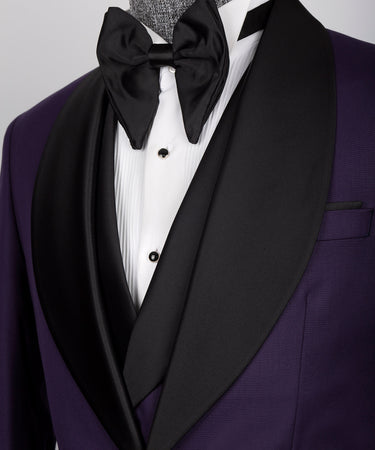 Black Satin Collar Black Tuxedo