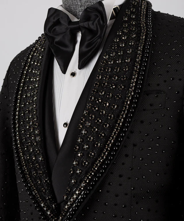 Black Handmade Custom Desing Tuxedo