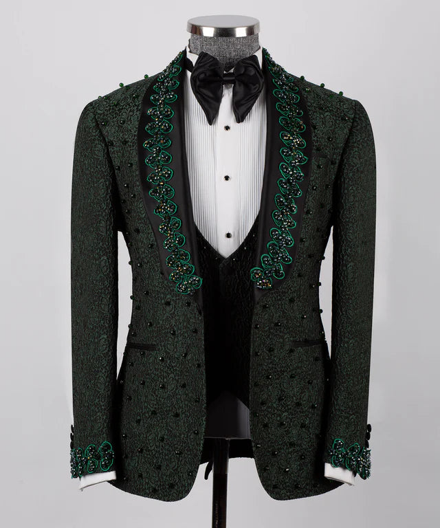 Green Handmade Custom Desing Tuxedo