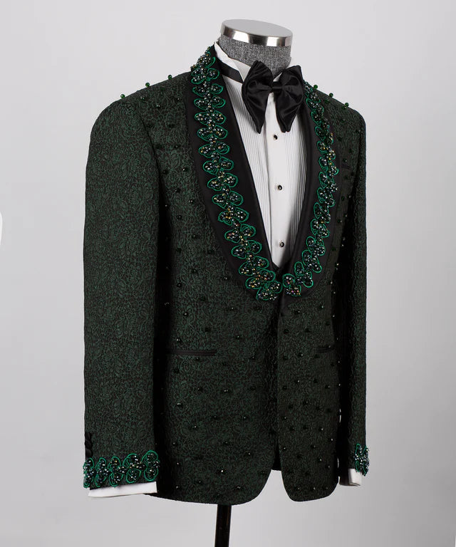 Green Handmade Custom Desing Tuxedo