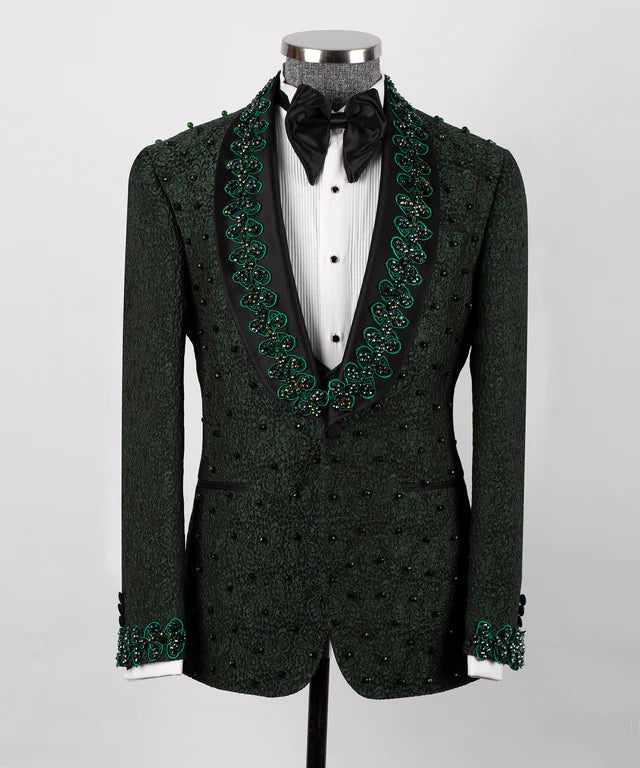 Green Handmade Custom Desing Tuxedo