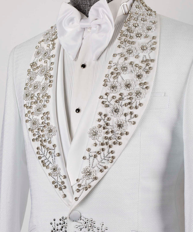 White Handmade Custom Desing Tuxedo