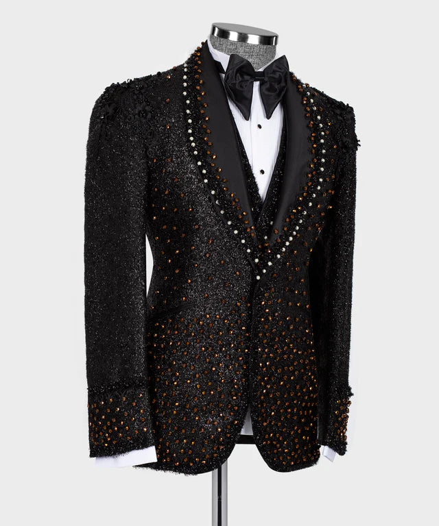 Handmade Custom Design Black Tuxedo