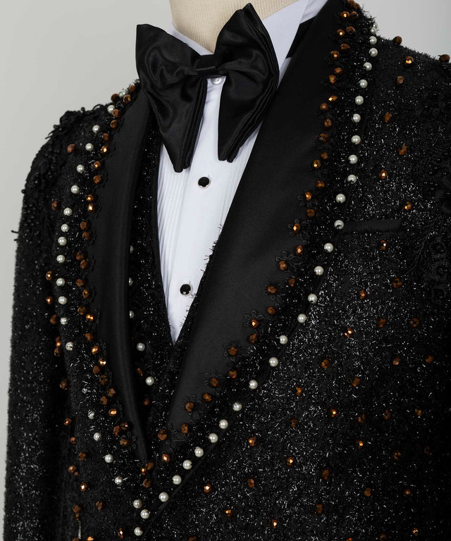 Handmade Custom Design Black Tuxedo