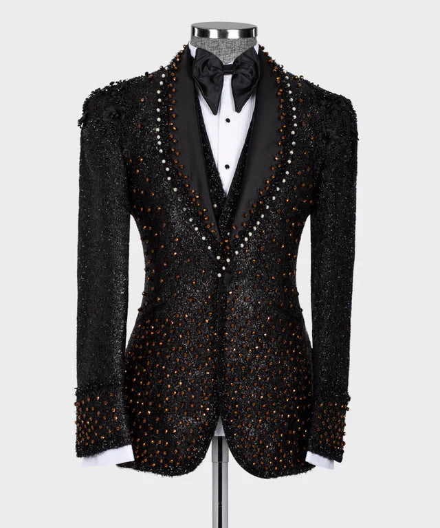 Handmade Custom Design Black Tuxedo