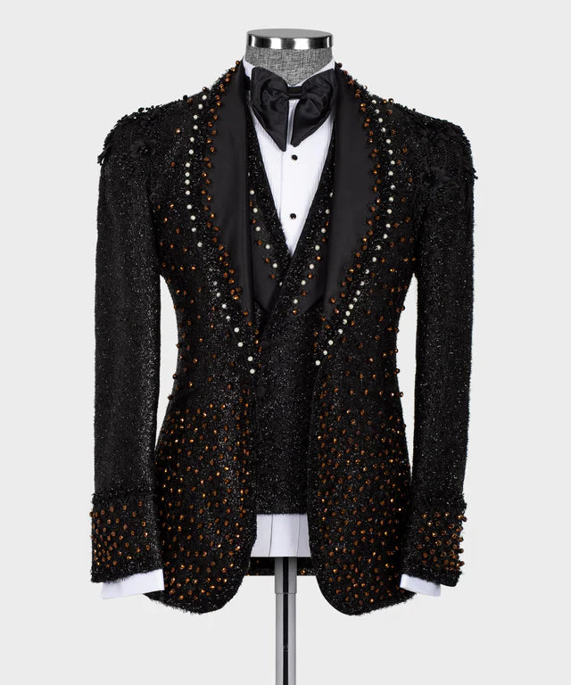 Handmade Custom Design Black Tuxedo