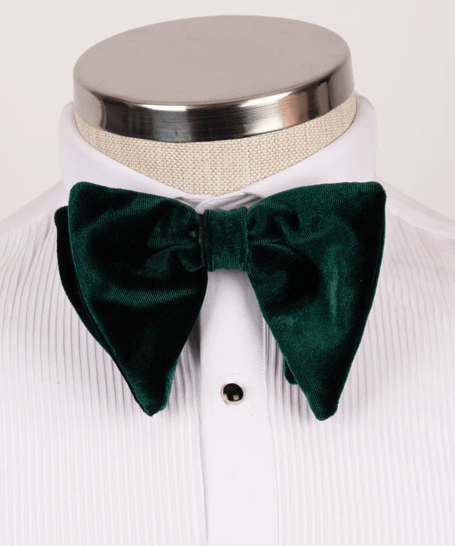 GREEN VELVET BOWTIE