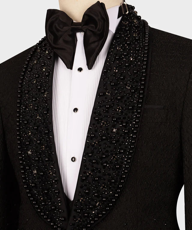 Black Gem Stone Black Custom Tuxedo