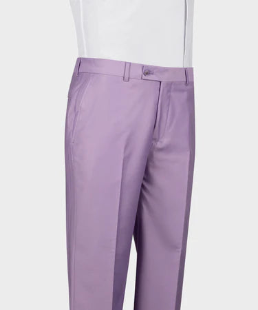 Lilac Double Breasted Gold Button Men’S Suit