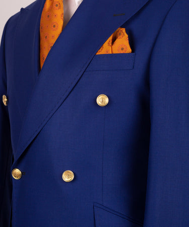 Double Breasted Gold Button Men’s Suit