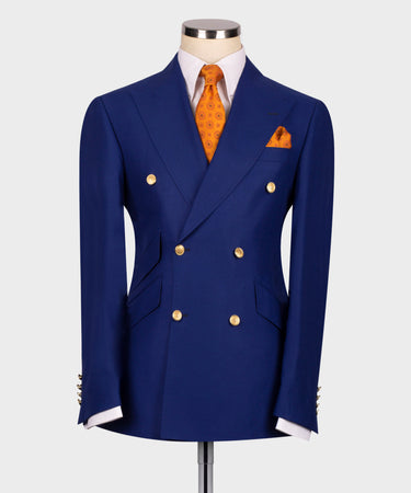 Double Breasted Gold Button Men’s Suit