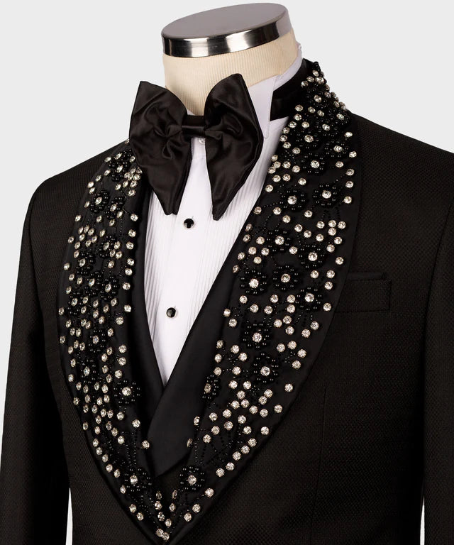 Handmade Black Custom Design Tuxedo