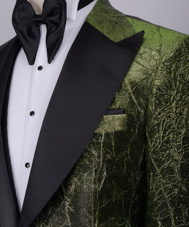 Herringbone Pattern Gold Tuxedo