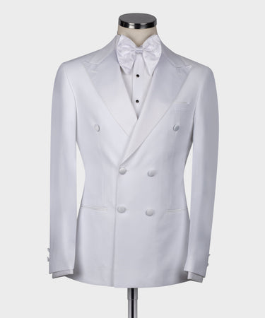 Cream Satin Collar Cream Classic Tuxedo