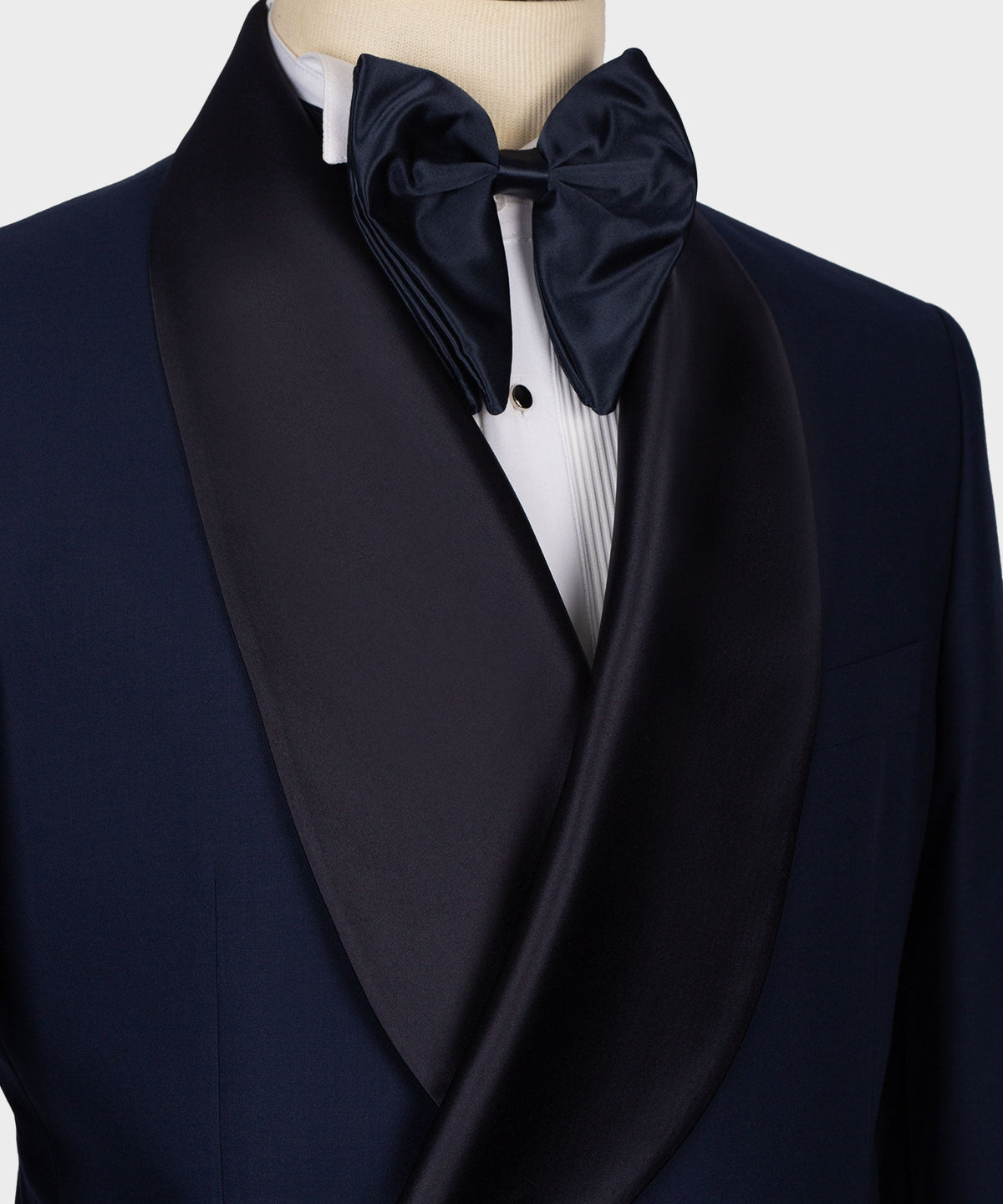 Dio Baby Lonian Men's Blue Collar Patterned Tuxedo Double Breasted