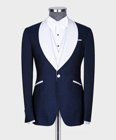 Classic Tuxedo Navy Blue-White