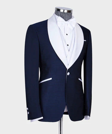 Classic Tuxedo Navy Blue-White