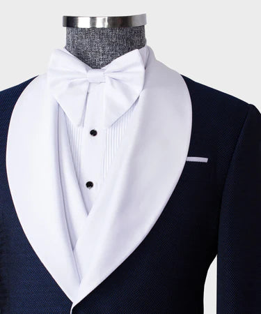 Classic Tuxedo Navy Blue-White