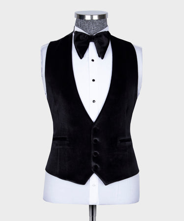 Velvet Lapeled Bronze Detailed Tuxedo