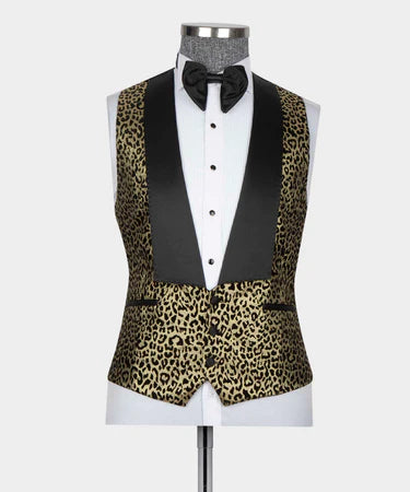 Leopard Print Tuxedo Gold-Black