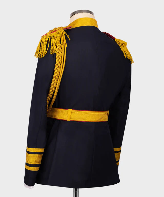 Military Themed Custom Desing Blue Tuxedo