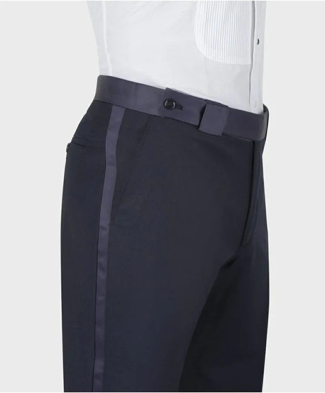 NAVY BLUE TUXEDO TROUSER