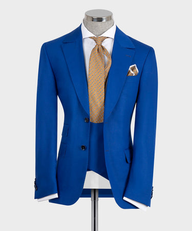 Classic Suit With Vest Blue