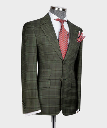 Three Pieces Suit Green